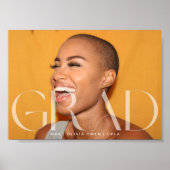 White Transparent Modern Foto Grad 2024 School Poster (Vorne)