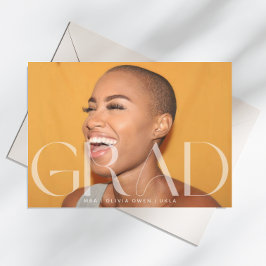 White Transparent Moderner Foto Text Grad 2025 Ankündigung