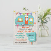 White Trash Birthday bash Party Einladung (Stehend Vorderseite)