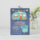 White Trash Birthday bash Party Einladung (Stehend Vorderseite)