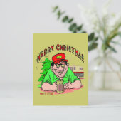White Trash Christmas Feiertagspostkarte (Stehend Vorderseite)
