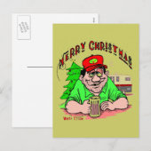 White Trash Christmas Feiertagspostkarte (Vorne/Hinten)