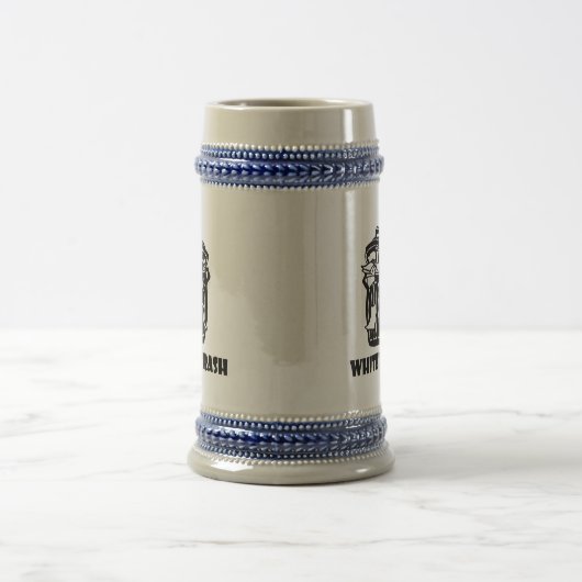 White Trash-Mülleimer Bierglas (Mittel)