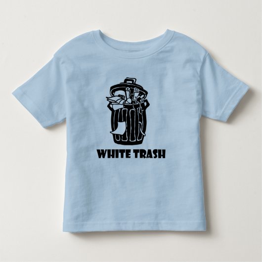 White Trash-Mülleimer Kleinkind T-shirt (Vorderseite)