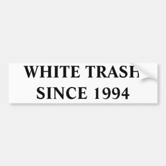WHITE TRASH SEIT 1994 AUTOAUFKLEBER