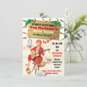 White Trash Weihnachts-Bash Einladungen (Stehend Vorderseite)