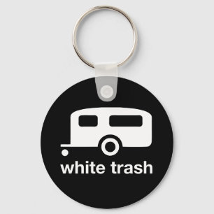 White Trashanhängerikone - Wohnwagensiedlung Schlüsselanhänger