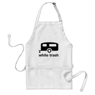 White Trashanhängerikone - Wohnwagensiedlung Schürze