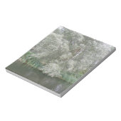 White Tree and River Landscape Notepad Notizblock (Rotiert)
