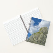 White Tree Blue Sky Clouds Photo Notizblock (Innenseite)