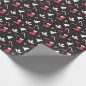 White Tree Chalkboard Weihnachten Geschenkpapier (Ecke)