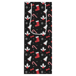 White Tree Chalkboard Weihnachten Geschenktüte Für Weinflaschen