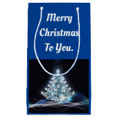 White Tree Gift Bag Kleine Geschenktüte (Vorderseite)