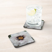 White Tree Peony Floral Getränkeuntersetzer (Rechte Seite)