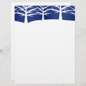 White Tree Sihouette Elegant Christmas (Vorne/Hinten)