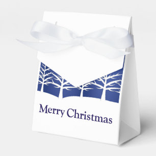 White Tree Silhouetten Elegante Weihnachten Geschenkschachtel