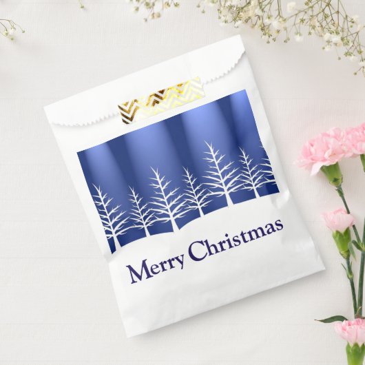 White Tree Silhouetten Elegante Weihnachten Geschenktütchen (Versiegelt)