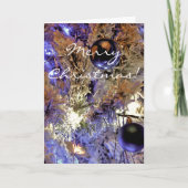 White Tree [Weihnachtskarte] Feiertagskarte (Vorderseite)