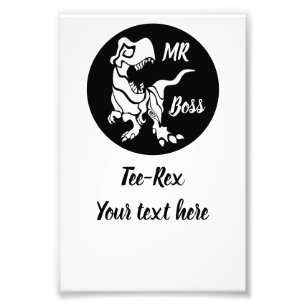 White Trex der Boss Dino Fotodruck
