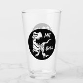 White Trex der Boss Dino Glas (Vorderseite)