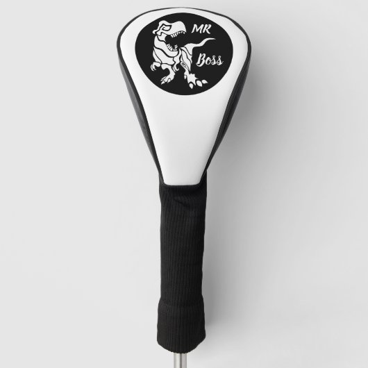 White Trex der Boss Dino Golf Headcover (Vorderseite)