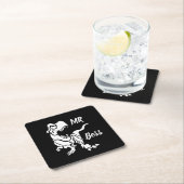 White Trex der Boss Dino Rechteckiger Pappuntersetzer (Vor Ort)