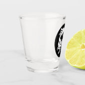 White Trex der Boss Dino Schnapsglas (Links)