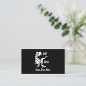 White Trex der Boss Dino Visitenkarte (Stehend Vorderseite)