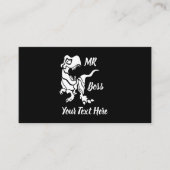 White Trex der Boss Dino Visitenkarte (Vorderseite)