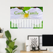 White Trillion Custom Days Kalender Poster (Heimbüro)