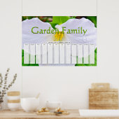 White Trillion Custom Days Kalender Poster (Küche)