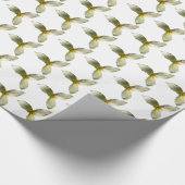White Trillium Blume Spring Wildblume Geschenkpapier (Ecke)