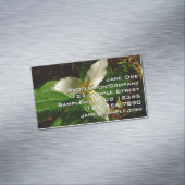 White Trillium Blume Spring Wildblume Magnetische Visitenkarte (Beispiel)