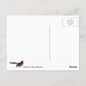 White Trillium Blume Spring Wildblume Postkarte (Rückseite)