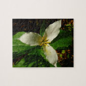 White Trillium Blume Spring Wildblume Puzzle (Horizontal)