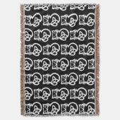 White Trinity Knot Celtic Cat Throw Blanket Decke (Vorderseite Vertikal)