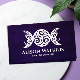 White Triskele - Triple Moon Visitenkarte