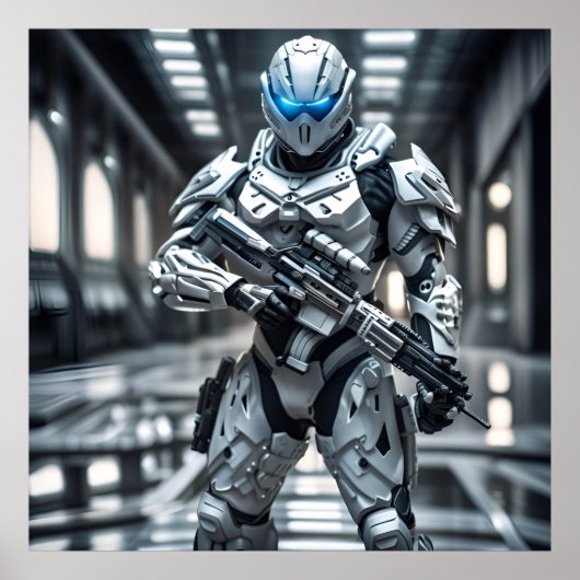 White Trooper Poster (Vorne)