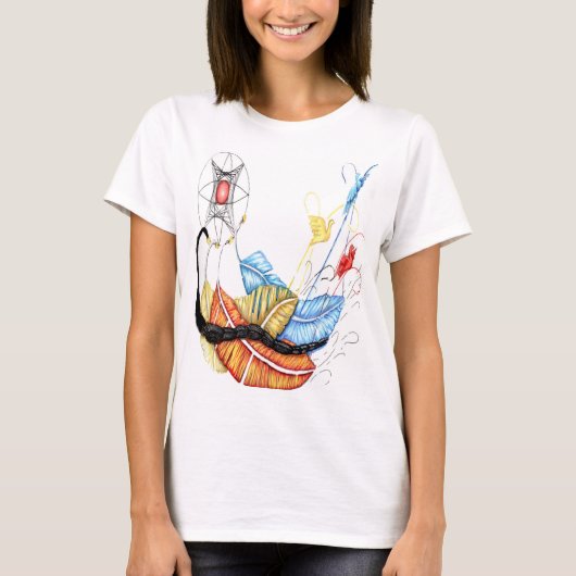 White TShirt "ALBINO SANTIAGO (Vorderseite)