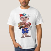 White TShirt "ALBINO SANTIAGO (Vorderseite)