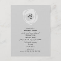 White Tulip Probe Dinner Einladung