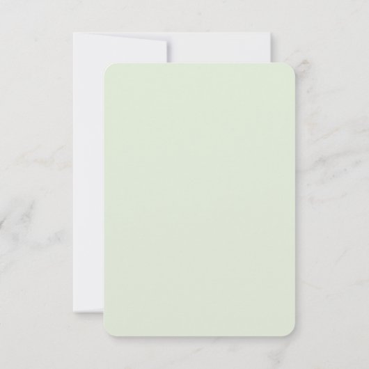 White Tulip Spring Wedding Save The Date (Rückseite)