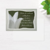White Tulip Wedding Wohltätigkeit Fevor Card (Schreibtisch)