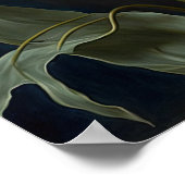 White Tulips Blume Art Print Poster (Ecke)