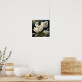 White Tulips Blume Art Print Poster (Küche)