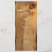 White Tulips Mason Jar Country Barn Wedding Menü Menükarte (Vorderseite)