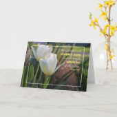 White Tulips Sprichwörter 31:25 Note Card Karte (Gelbe Blume)
