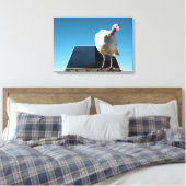 White Turkey Dimensional Popout Art, Leinwanddruck (Insitu (Schlafzimmer))