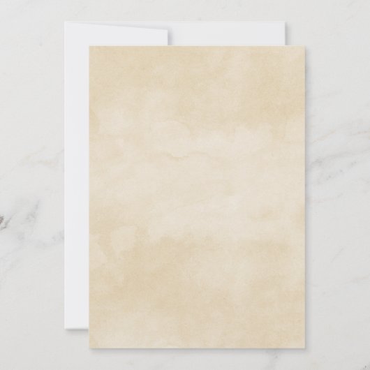 White Turkey Erntedank Dinner Einladung (Rückseite)