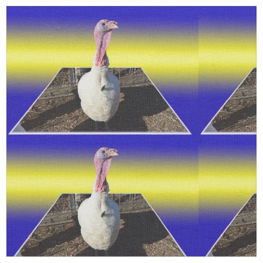 White Turkey Popout Art Stoff (Nahaufnahme)